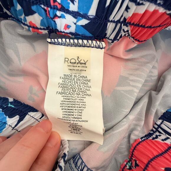 Roxy Girls Shorts Size 7 Tropical Print Pull-On Elastic Waist Summer - Picture 5 of 6